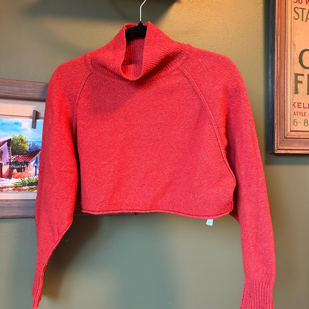 Urban Outfitters Red Cowl Neck Sweater